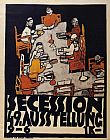 Forty Ninth Secession Exhibition Poster by Egon Schiele